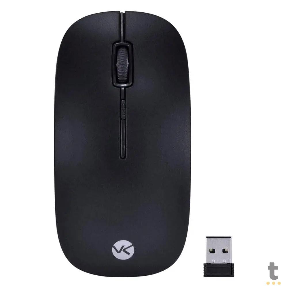 Mouse Sem Fio Wireless Dynamik Flat Vinik Preto 2.4Ghz 1200dpi Usb - DM100 Truedata